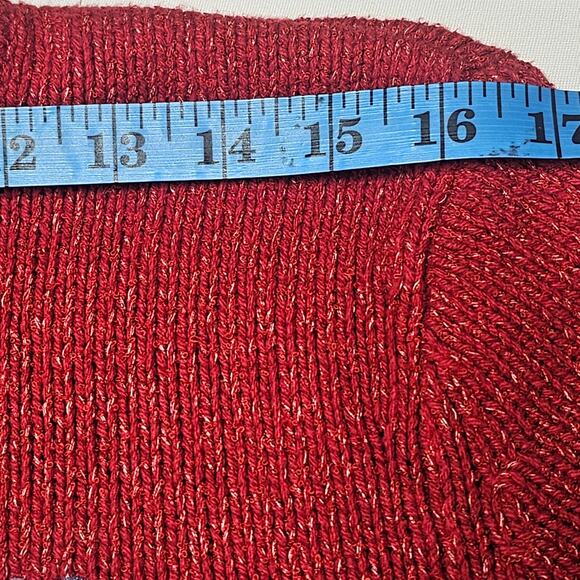 Northern Reflections Vintage Red Snowman Holiday Sweater Size L/XL - Picture 10 of 13